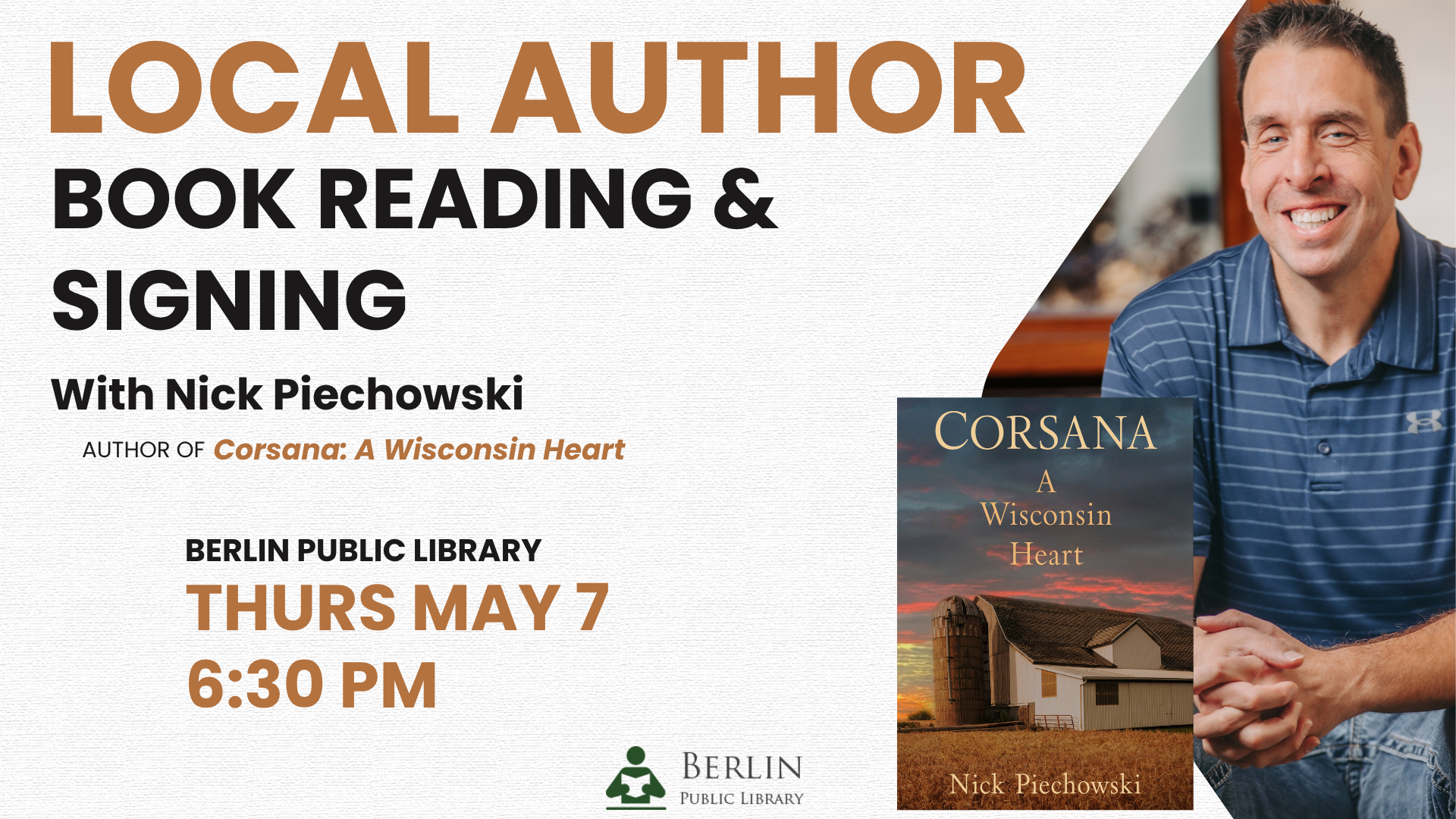 Local Author Book Reading & Signing